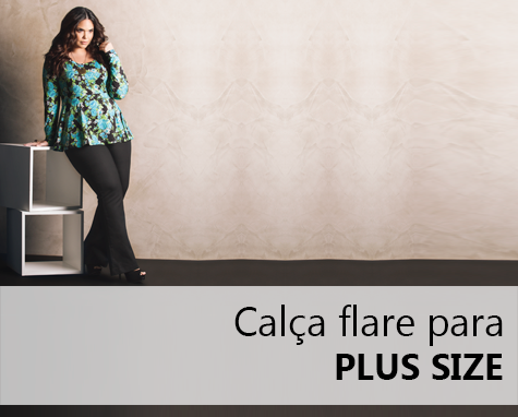 Calça flare para plus size Calça flare para plus size