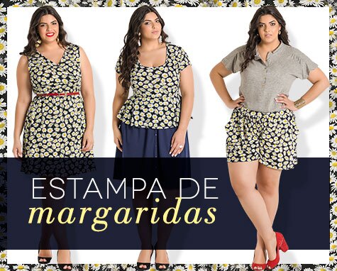 Como usar: Estampa de Margaridas Plus Size Como usar: Estampa de Margaridas Plus Size
